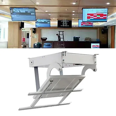 $420 • Buy 90° Rotation Flip Down TV Bracket Ceiling Rack Hanger Lift Mount For 32-70 Inch