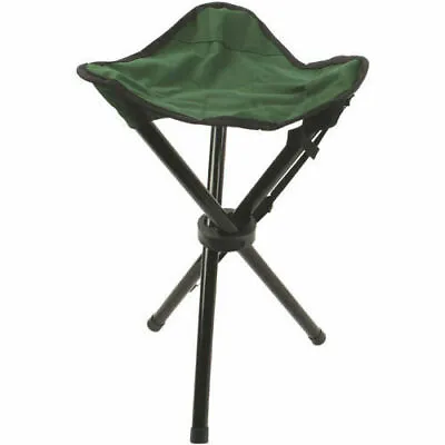 Portable Folding  Seat Stool 3 Leg Tripod Camping Travel Fishing Chair Festival • £5.99