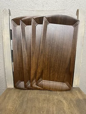 Vintage Mid Century Mcm Set Of 11 Hasko Haskelite Wood Buffet Serving Trays • $25