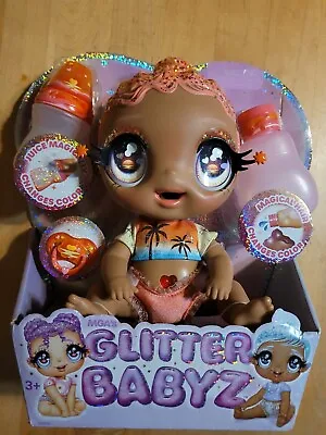 MGA'S Glitter BABYZ Solana Sunburst Baby Doll With 3 Magical Color Changes Co... • $13.95