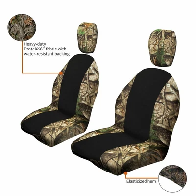 $96.95 • Buy Quadgear UTV Bucket Seat Cover For Yamaha YXR660 Rhino 4x4 2004-2007 Camo