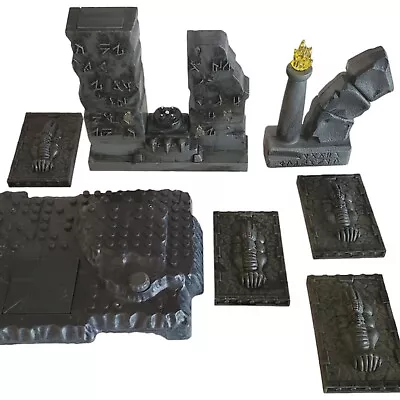 Mega Bloks Dragons Sorcerers Lair Stone Wall Arch Torch Pillar Base Plate • $19.99