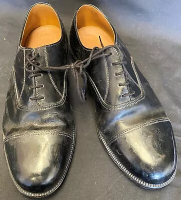 British Military Issue Black Leather Men's Dress Parade Shoes Size 9L • $31.51