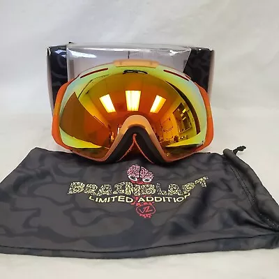 VonZipper VZ El Kabong Snow Goggles Orange Brainblast Frame W/ Fire Chrome Lens • $111