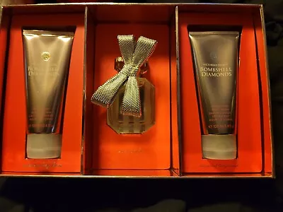 NIB Victoria's Secret BOMBSHELL DIAMONDS Gift Set RARE Perfume Lotion Wash RARE  • $112.50