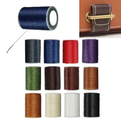 £4.90 • Buy 78m 0.8mm Leather Craft Flat Sewing Waxed Thread For Sofa/Tents/Tarps/Purse 2019