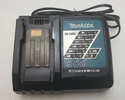 DC18RC S Makita Genuine 7.2-18V Battery Charger Parts Or Repair  • $18.95