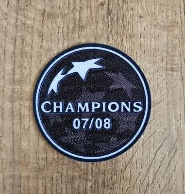 Manchester United 2007-2008 Champions League Winners Patch Badge Player Size • £5.25