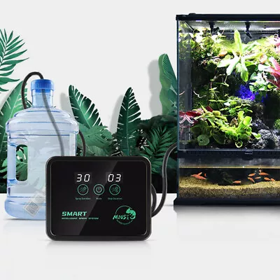Intelligent Reptile Mist Spray Rainforest Fogger Humidifier Sprinkler Kit System • $40.65