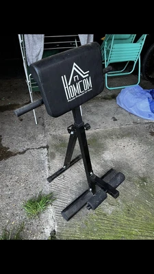 £25 • Buy HOMCOM A91-062 Foldable Exercise Bench With 6 Levels Adjustment - Black/Red