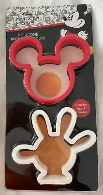 Disney Mickey Mouse Silicone Breakfast Molds New In Package Eggs & Pancakes • $8.99