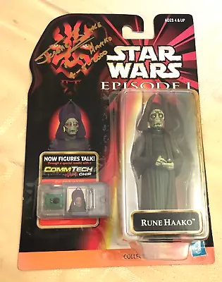 Signed Jerome Blake Rune Haako Sealed Episode 1 Figure Hasbro Star Wars • £39.99