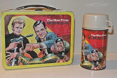 Vintage 1966 Man From U.N.C.L.E / Uncle Lunchbox With Original Thermos • $219