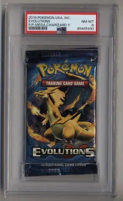Pokemon XY Evolutions Mega Charizard Y Booster Pack PSA 8 Free Shipping! • $59.99