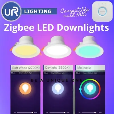 ZigBee 3.0 LED Downlight RGB + CCT Tri SmartThings Echo Plus HUE Conbee 2 10W • $29