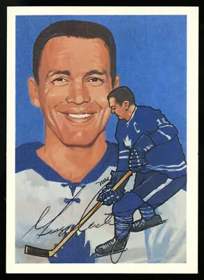 1985-87 George Armstrong Autographed Hockey Hall Of Fame Card~mint Condition • $325