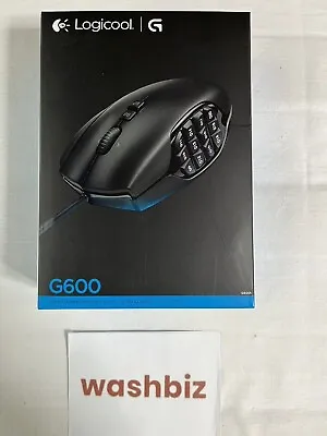 Logitech MMO Gaming Mouse G600t 20 Buttons 200dpi Logicool • $90.99