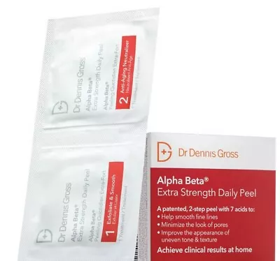 DENNIS GROSS Alpha Beta Extra Strength Daily Peel 3 Treatments • £10