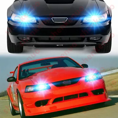 For Ford Mustang 1990-2004 -2X 8000K 9007 HB5 Plug&Play LED Headlight Hi/Lo Bulb • $25.15