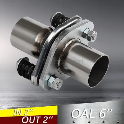2  Inch Exhaust Muffler Flange Pipe Repair Spherical Joint Semi Direct Fit Kit • $28.77