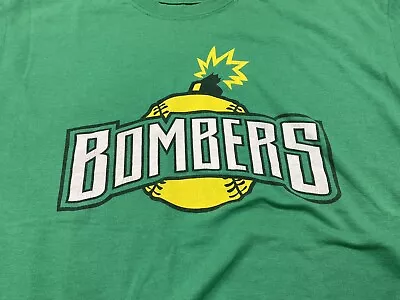 Bombers Softball Mens Shirt Large Adult Green 54 Sports • $4.17