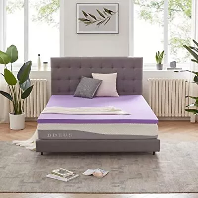 2 Inch Gel Memory Foam Mattress Topper Ventilated Soft Mattress Pad Bed Topper C • $46.63