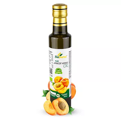 Biopurus Certified Organic Cold Pressed Apricot Kernel Oil 250ml • £20.10