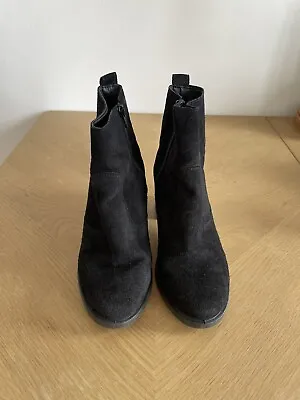 Women’s Miss KG Black Ankle Suedette Sock Boots UK Size 6 • £6