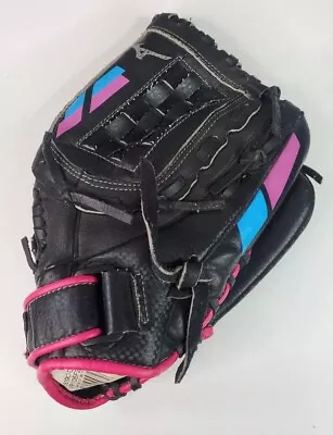 Mizuno Finch Softball Glove Black Pink 11 Inches Right Hand Throw GPP1105F2 • $19.80