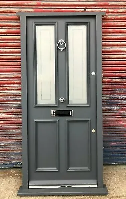 £2520 • Buy Victorian Wooden Hardwood Timber Front Door In Frame! Bespoke! Made To Measure!