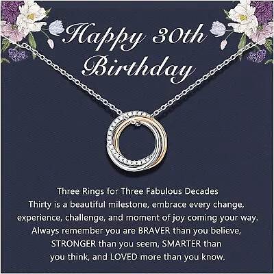 D Dongjiangjin Gift 30th 40th 50th 60th 70th Birthday Gifts For Women Her 30 40 • £16.99