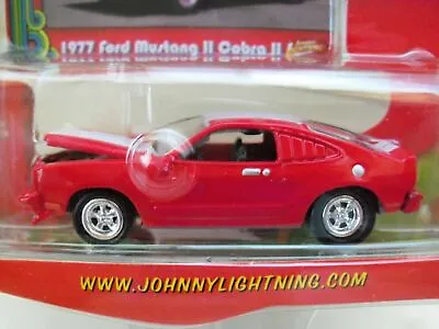 Ford Mustang Ii Cobra Ii '77 Red 1977 1/64 Johnny Lightning R2 Those 70s Cars • $15.99