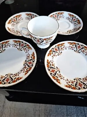 Colclough Royale Bone China 2 Saucers 2side Plates And 1 Teacup Good Used... • £6