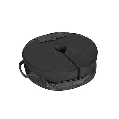 40kg Black Heavy Duty Round Garden Patio Parasol Umbrella Base Weight Bag • £9.95