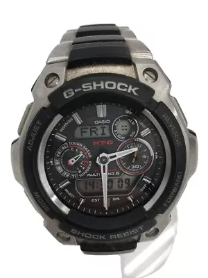 CASIO G-SHOCK MTG-1500-1AJF Black Stainless Steel Solar Digital Analog Watch • $135