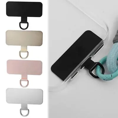 Universal Metal Phone Case Clip Aluminum Alloy Phone Lanyard Gasket Patch • £2.39