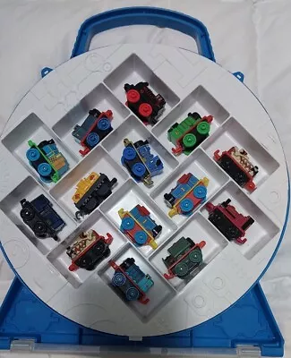 14x Thomas Friends Limited Minis Train Lot In Carry Case Mattel Gullane 2014 • $35