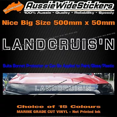 $12.90 • Buy CUSTOM Sticker For Toyota LandCruiser 200 100 80 Series Bonnet Protector
