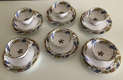 £60 • Buy Noritake Trio Tea Set X 6 With Maruki Mark White Porcelain With Floral Pattern
