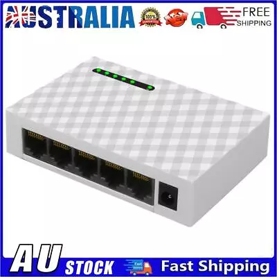 AU 5 Port 1000M Gigabit Network Switch RJ45 LAN Desktop Ethernet Shunt (EU) • $21.43