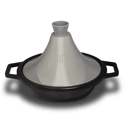 £47.99 • Buy Non Stick Moroccan Stew Cooking Tajine Cast Iron Casserole Pot Pan Slow Cooker