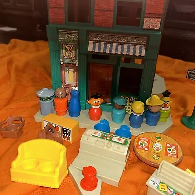 Vintage Fisher Price Little People Play Family Sesame Street House #938    (86) • $100