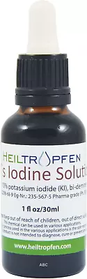 Lugols Iodine Solution 5% 1 Oz. - 30 Ml | 15% Liquid Formulation | Made With 5 | • £13.16