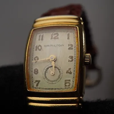 Hamilton Tank Watch Women's 6200A 17mm X 29mm Vintage Style Small Seconds Quartz • $159.99