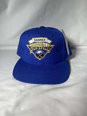 Vintage Buffalo Sabres Snapback Hat Nwt 90s Ccm Wool • $40