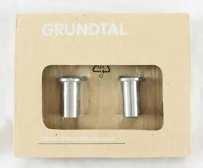 IKEA Grundtal Hanger Wall Mount Stainless Steel Knob Coat 300.612.47 NEW A165 • £22.79