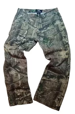 Mossy Oak Jeans Mens 34x30 Brown Camo Break Up Infinity Hunting Pants Outdoors • $23.99