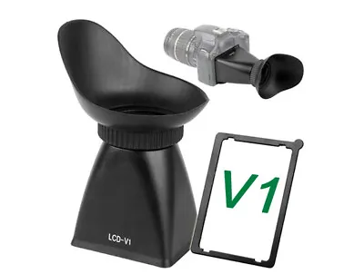 V1 2.8x LCD Magnifier Hood  Viewfinder Extender For Canon 500D 5D II 7D UK STOCK • £9.95