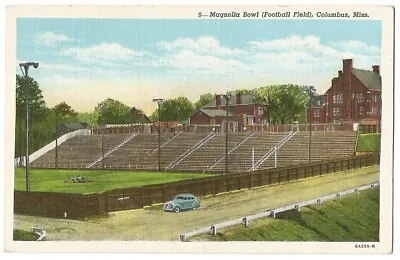 Columbus Mississippi MS ~ Magnolia Bowl Football Field 1930's • $3.49