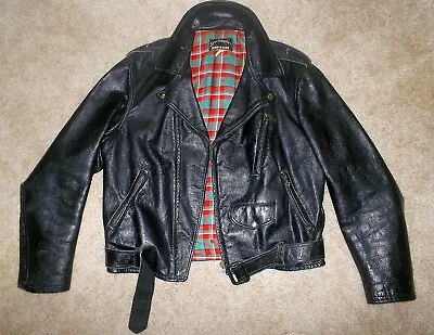 RARE Vtg 1940's SPORTSMASTER Buco HORSEHIDE LEATHER Motorcycle BIKER JACKET • $699.99